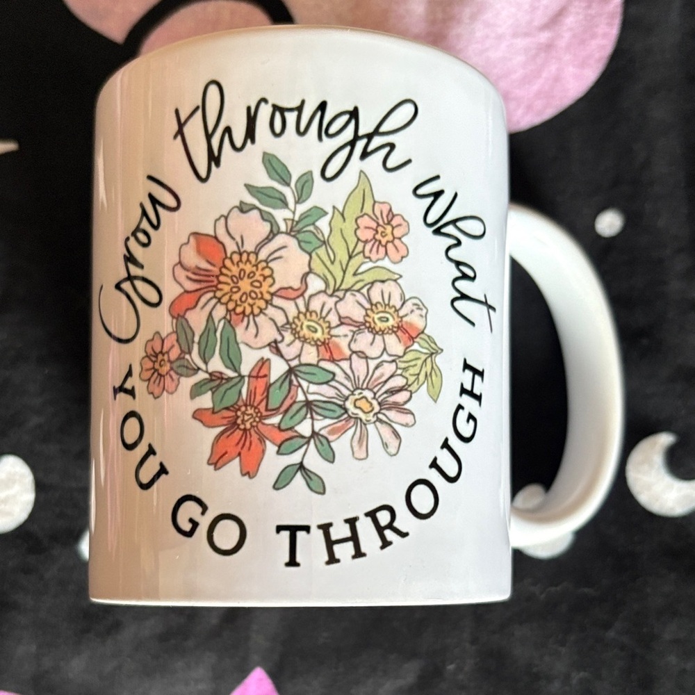 Inspirational Floral White Mug